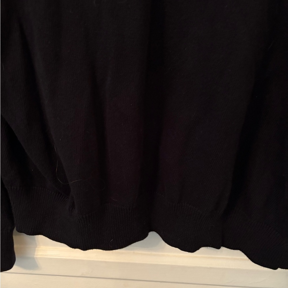 Express Men's V-Neck Black Sweater Lion Logo- 100% Cotton -Sz 2XL - Picture 7 of 8